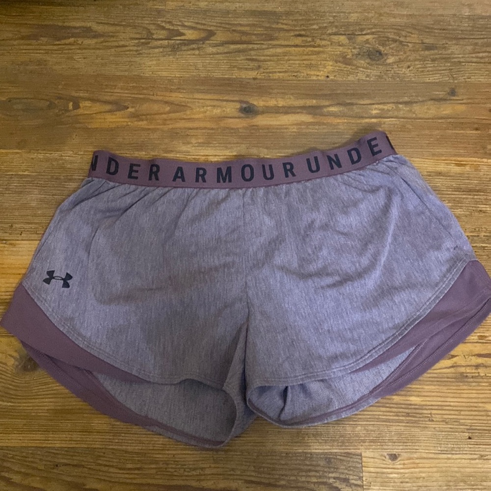 Large Under Armour light purple athletic shorts